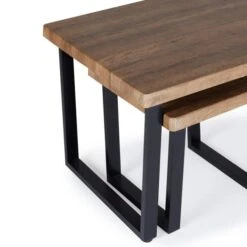 Freddie Nest Coffee Table, Rustic Wood Effect -Online Furniture Store 30809245 alt05