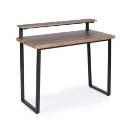 Freddie Rustic Wood Effect Step Up Shelf Desk 8 Freddie Rustic Wood Effect Step Up Shelf Desk -Online Furniture Store 30809418 alt02