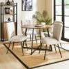 Brayden 4 Seater Round Dining Table -Online Furniture Store 30815043