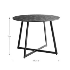 Brayden 4 Seater Round Dining Table -Online Furniture Store 30815043 alt09