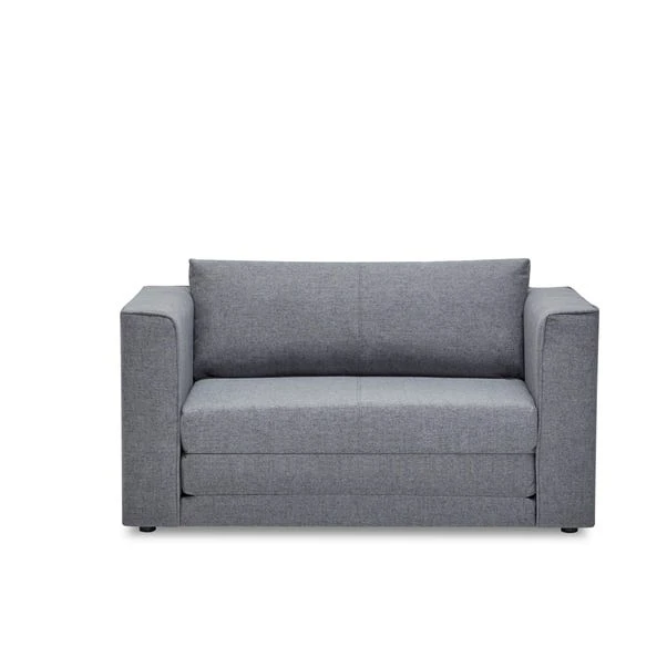 Luna Fabric Grey Compact Double Sofa Bed 5 Luna Fabric Grey Compact Double Sofa Bed - Image 3