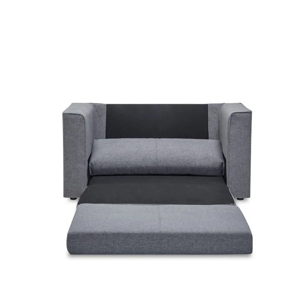 Luna Fabric Grey Compact Double Sofa Bed 8 Luna Fabric Grey Compact Double Sofa Bed - Image 6