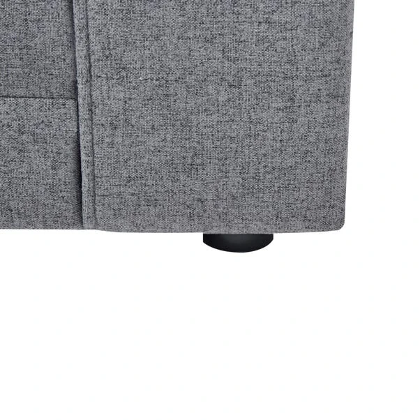 Luna Fabric Grey Compact Double Sofa Bed 9 Luna Fabric Grey Compact Double Sofa Bed - Image 7