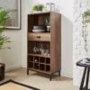 Fulton Compact Wine Cabinet, Pine Effect -Online Furniture Store 30816894