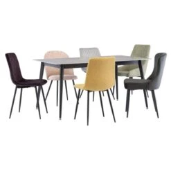 Ivy 6 Seater Dining Table, Sintered Stone -Online Furniture Store 30816938 alt03