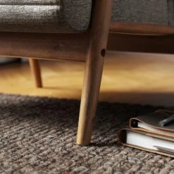 Quinn Grey Textured Weave Wooden Arm Accent Chair 13 Quinn Grey Textured Weave Wooden Arm Accent Chair -Online Furniture Store 30817527 alt05