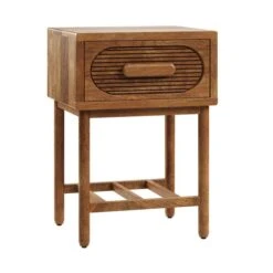 Khari 1 Drawer Bedside Table, Mango Wood -Online Furniture Store 30821885 alt01
