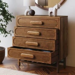 Khari 4 Drawer Chest, Mango Wood -Online Furniture Store 30821887 alt02