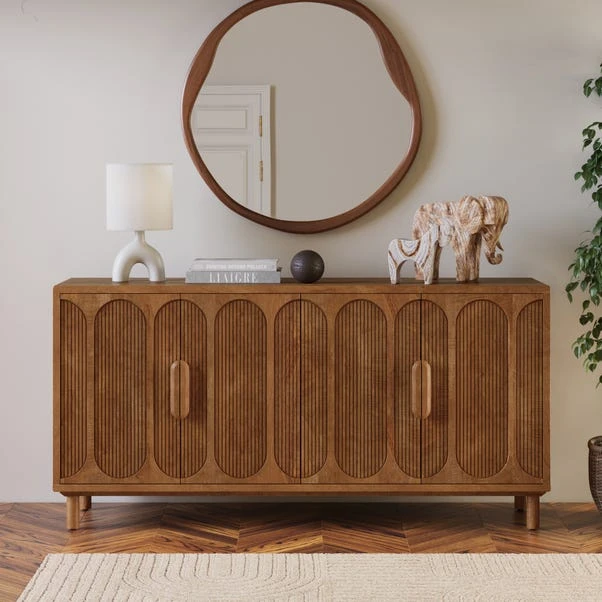 Khari 4 Door Large Sideboard, Mango Wood 8 Khari 4 Door Large Sideboard, Mango Wood - Image 6