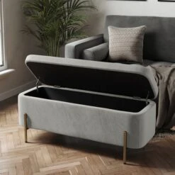 Ivy Velvet Storage Ottoman 23 Ivy Velvet Storage Ottoman -Online Furniture Store 30825331 alt01