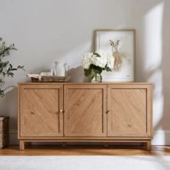 Hadley 3 Door Sideboard, Oak Effect