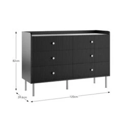 Georgi Wide 6 Drawer Chest 31 Georgi Wide 6 Drawer Chest -Online Furniture Store 30825485 alt09