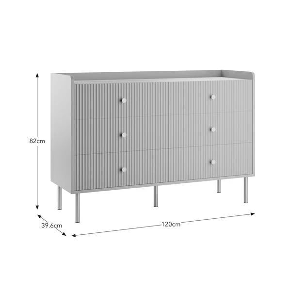 Georgi Wide 6 Drawer Chest 9 Georgi Wide 6 Drawer Chest - Image 7