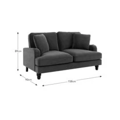 Beatrice Matte Velvet 2 Seater Sofa -Online Furniture Store 30826051 alt09