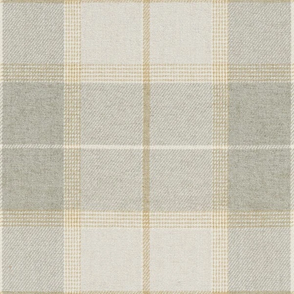 Oswald Check Footstool, Natural Grey 8 Oswald Check Footstool, Natural Grey - Image 6