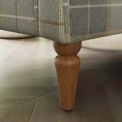 Oswald Check Armchair, Natural Grey -Online Furniture Store 30827492 alt05