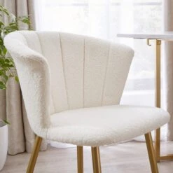 Kendall Dining Chair, Boucle -Online Furniture Store 30828528 alt02