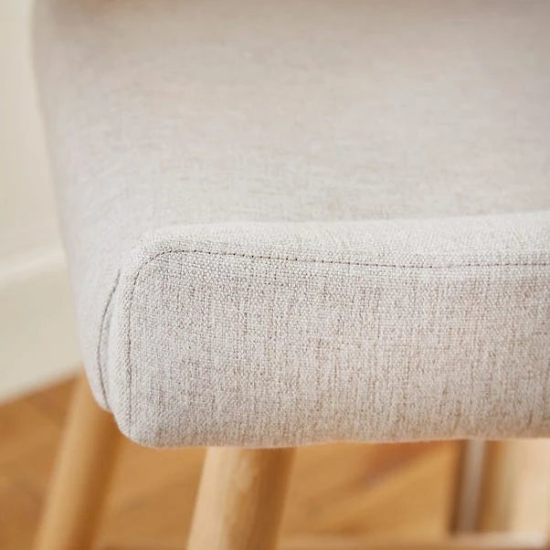 Montreal Bar Stool, Natural Fabric 4 Montreal Bar Stool, Natural Fabric - Image 2