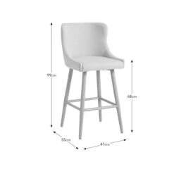 Montreal Bar Stool, Natural Fabric 13 Montreal Bar Stool, Natural Fabric -Online Furniture Store 30828588 alt09