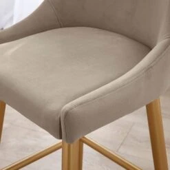 Montreal Bar Stool, Mink Velvet -Online Furniture Store 30828589 alt02