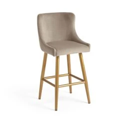 Montreal Bar Stool, Mink Velvet -Online Furniture Store 30828589 alt04