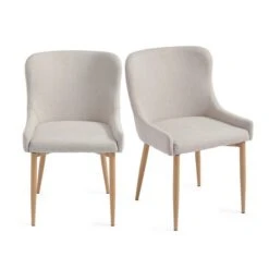 Montreal Set Of 2 Dining Chairs, Natural Fabric 16 Montreal Set Of 2 Dining Chairs, Natural Fabric -Online Furniture Store 30828590 alt06