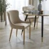 Montreal Set Of 2 Dining Chairs, Mink Velvet -Online Furniture Store 30828611