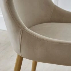 Montreal Set Of 2 Dining Chairs, Mink Velvet -Online Furniture Store 30828611 alt03