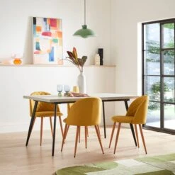 Zuri 4-6 Seater Rectangular Extendable Dining Table, Concrete Effect -Online Furniture Store 30829512 alt03