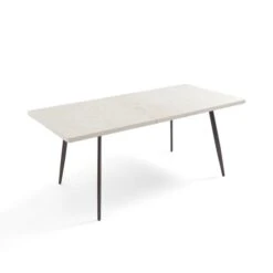 Zuri 4-6 Seater Rectangular Extendable Dining Table, Concrete Effect -Online Furniture Store 30829512 alt08
