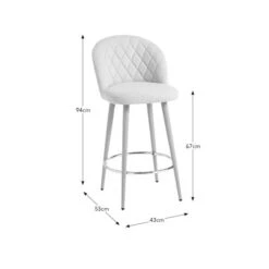 Astrid Counter Height Bar Stool, Fabric -Online Furniture Store 30829683 alt09