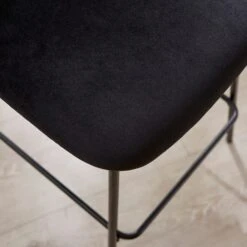 Marcela Velvet Bar Stool, Black -Online Furniture Store 30829685 alt03