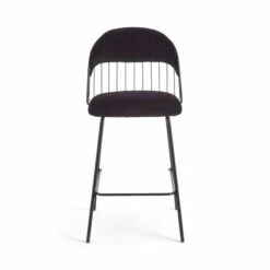 Marcela Velvet Bar Stool, Black -Online Furniture Store 30829685 alt05