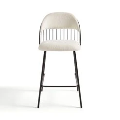 Marcela Boucle Bar Stool, Ivory -Online Furniture Store 30829686 alt04