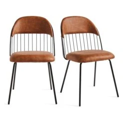 Marcela Set Of 2 Chairs, Faux Leather 31 Marcela Set Of 2 Chairs, Faux Leather -Online Furniture Store 30829690 alt05