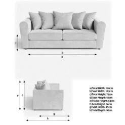 Blake Jumbo Cord 3 Seater Sofa -Online Furniture Store 30830623 alt09