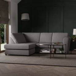 Blake Soft Texture Fabric 3 Seater Corner Sofa 32 Blake Soft Texture Fabric 3 Seater Corner Sofa -Online Furniture Store 30830645 alt01