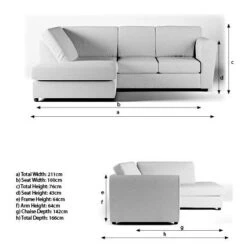 Blake Soft Texture Fabric 3 Seater Corner Sofa 30 Blake Soft Texture Fabric 3 Seater Corner Sofa -Online Furniture Store 30830649 alt09