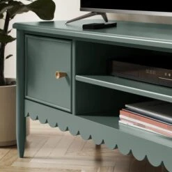 Remi Scalloped Wide TV Unit For TVs Up To 55" -Online Furniture Store 30831008 alt02