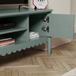 Remi Scalloped Wide TV Unit For TVs Up To 55" -Online Furniture Store 30831008 alt03