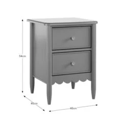 Remi 2 Drawer Bedside Table -Online Furniture Store 30832375 alt09