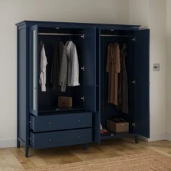 Lynton Mirrored 4 Door Wardrobe -Online Furniture Store 30832617 alt01