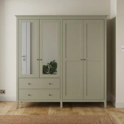 Lynton Mirrored 4 Door Wardrobe -Online Furniture Store 30832618