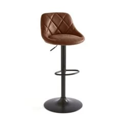 Noah Height Adjustable Bar Stool, Faux Suede -Online Furniture Store 30834814 alt03