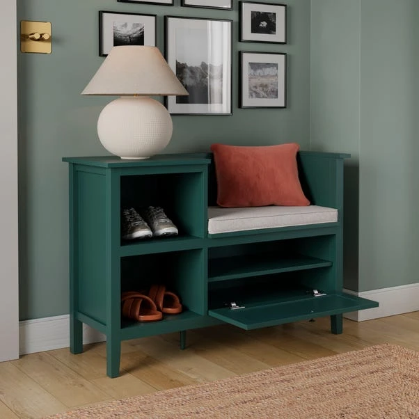 Lynton Storage Unit & Seat, Green 4 Lynton Storage Unit & Seat, Green - Image 2