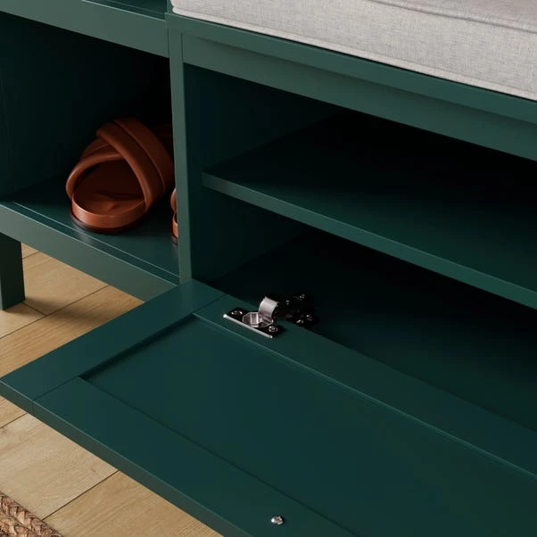 Lynton Storage Unit & Seat, Green 5 Lynton Storage Unit & Seat, Green - Image 3