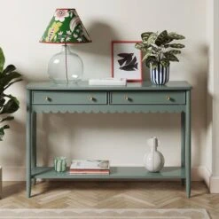Remi Scalloped Console Table -Online Furniture Store 30835261