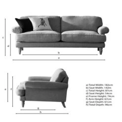 Jolene Soft Texture 3 Seater Sofa -Online Furniture Store 30839137 alt09