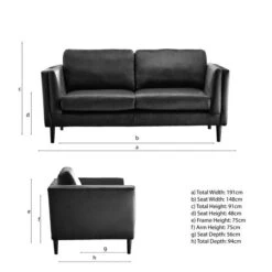 Anton Tonal Weave 3 Seater Sofa -Online Furniture Store 30839349 alt09