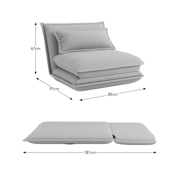 Jackson Flatweave Foldable Single Sofa Bed 8 Jackson Flatweave Foldable Single Sofa Bed - Image 6